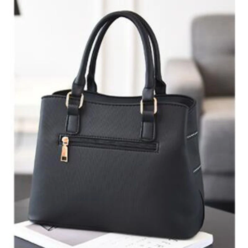 Вместительная женская сумка из искусственной кожи модная повседневная