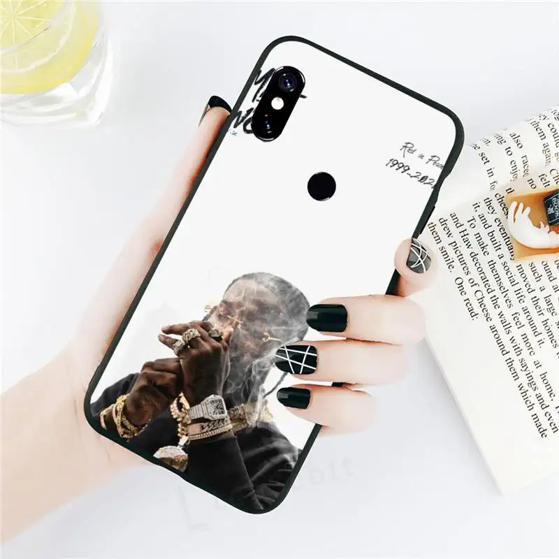 

Rapper Pop Smoke usa boy Phone Case black For Xiaomi Redmi mi note 7 8t 9 9t 9s 8 10 10t 11 pro lite K20 max 3