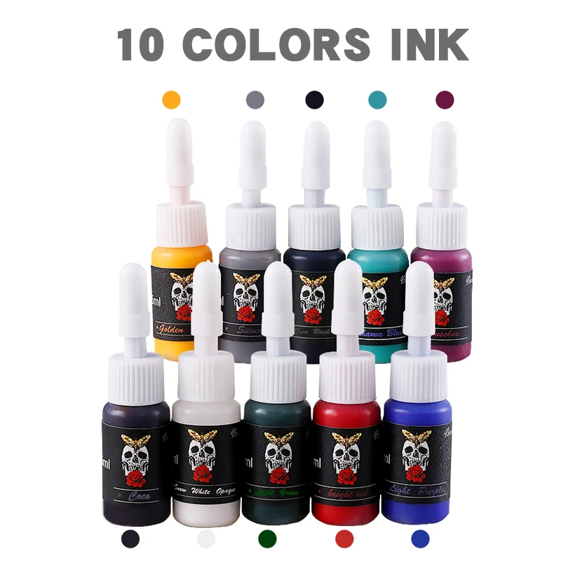 

Complete Tattoo Machine Set Rotary Gun Tattoo Pen Tattoo Power Supply Cartridges Needles Permanent Makeup Machine Accessories