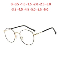 oval 1 56 aspherical lens prescription eyeglasses women men student optical spectacle nearsighted glasses 0 0 5 0 75 to 6 0