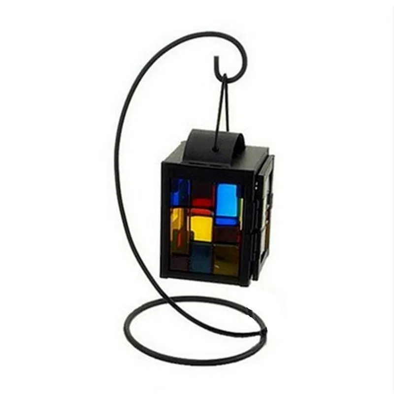 

Europe Iron Hanging Glass Candle Holders Romantic Wedding Christmas Morrocan Candelabra Ornaments Portavelas Home Decor EC50LL