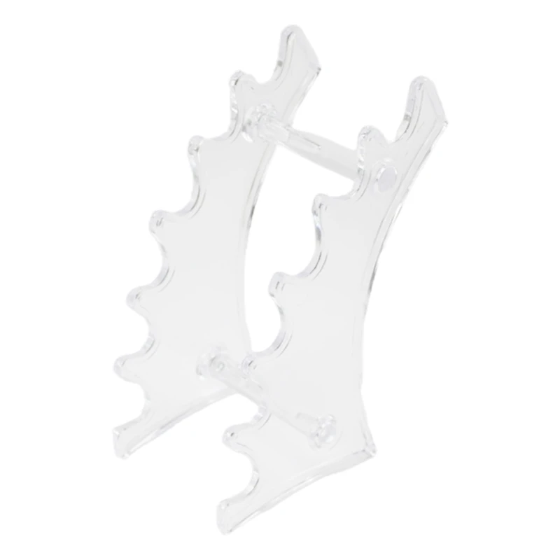 

4 Pcs Plastic Pen Holder 6-Slots Pen Display Stand Eyebrow Pen Makeup Brush Rack