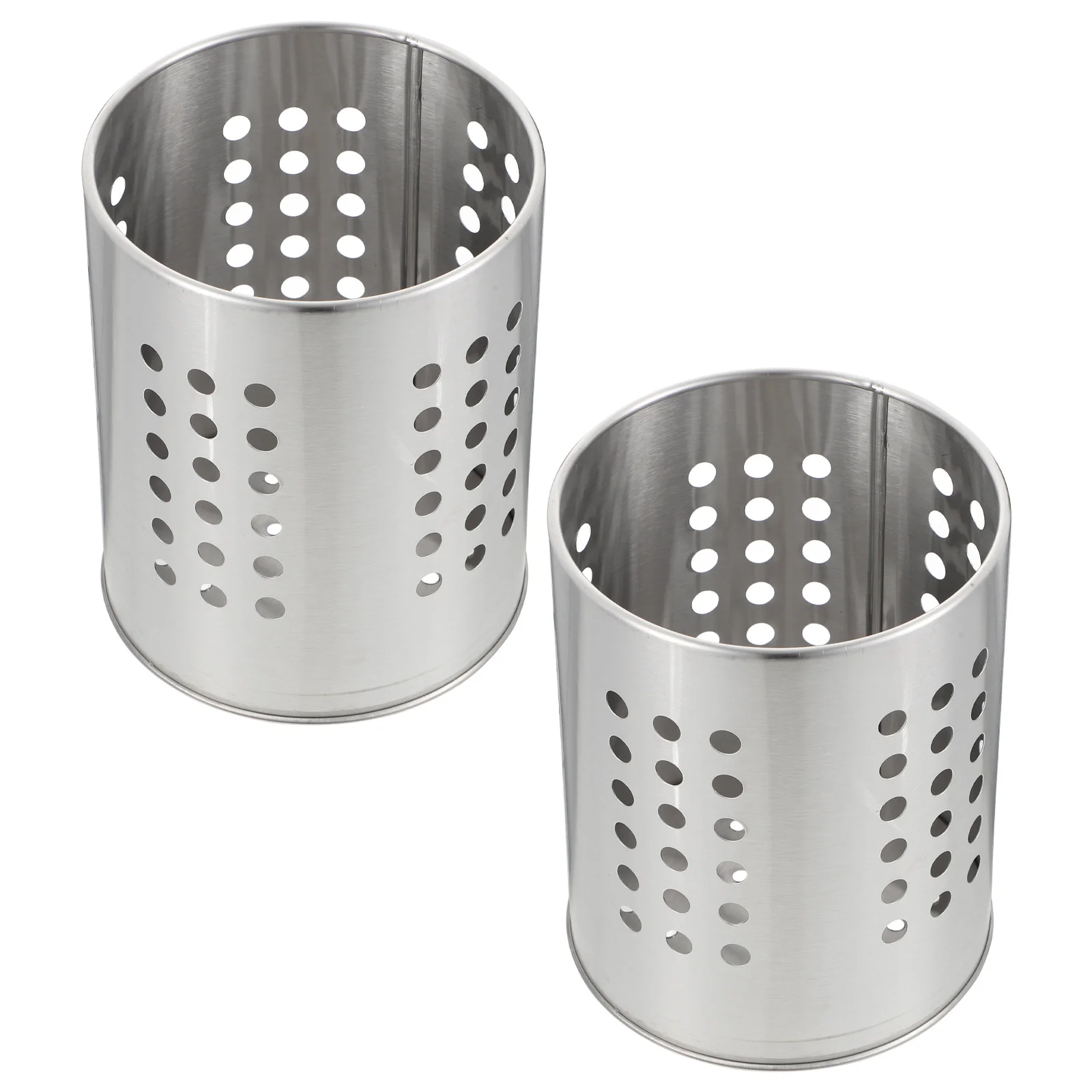

2Pcs Thickened Stainless Steel Kitchen Tableware Storage Holders for Chopsticks
