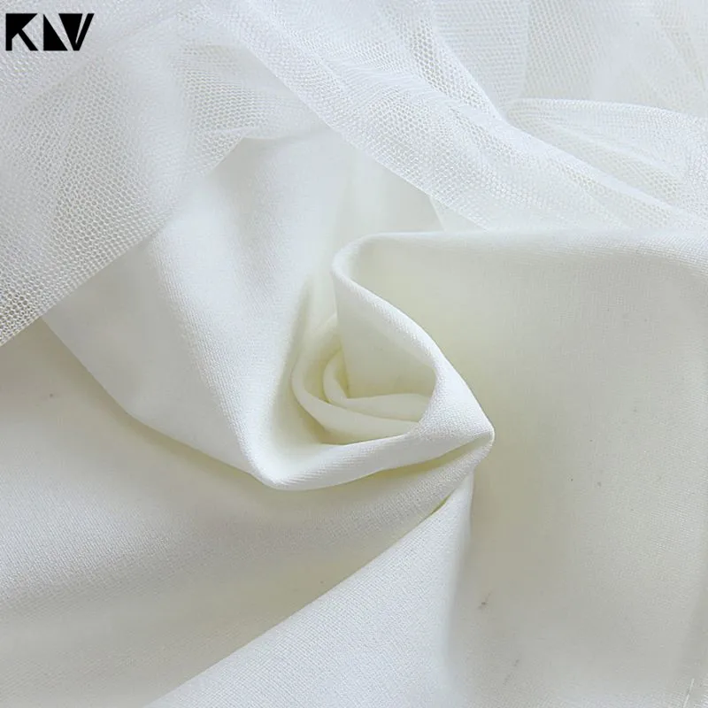 Юбка KLV с завышенной талией и шнуровкой однотонная плиссированная двухслойная