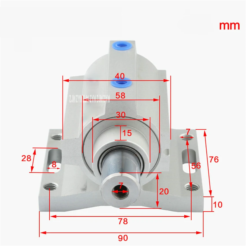 

TSQ40X30X3/ TSQ40X30X25-S/ TSQ40X30X35 Engraving Machine Automatic Loading And Unloading Positioning Cylinder With Bracket