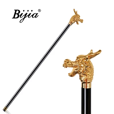 Golden dragon BIJIA джентльмен трость domineering ручка в виде животного скипетр креативный подарок civilized трость - Цвет: Golden dragon