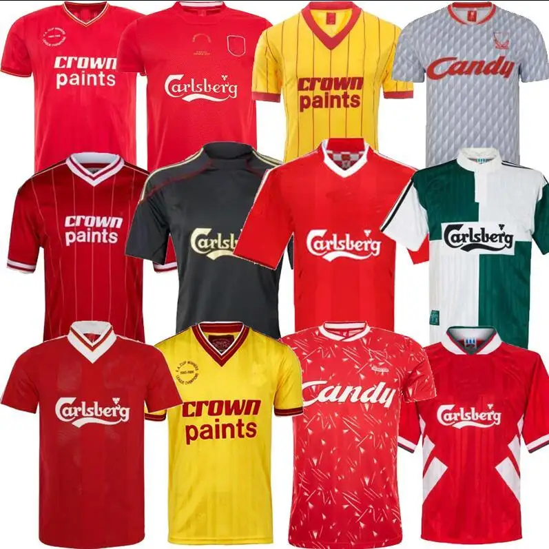 

Retro Jersey Gerrard Barnes Dalglish Salah Mane Thiago football uniforms shirt Classic Men Shirt Vintage Jersey Fast shipping