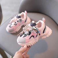 children casual girls shoes network layer cloth patchwork sneakers soft bottom antiskid kids shoes tenis baby boy running shoes