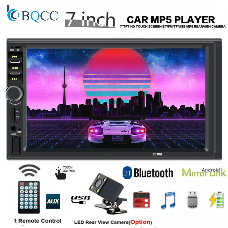 Центральный мультимедийный стереопроигрыватель с фронтальной камерой 2Din