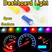 5pcs t5 cob 12v led car interior lights dashboard warming indicator wedge auto instrument lamp dash indicator light panel bulbs