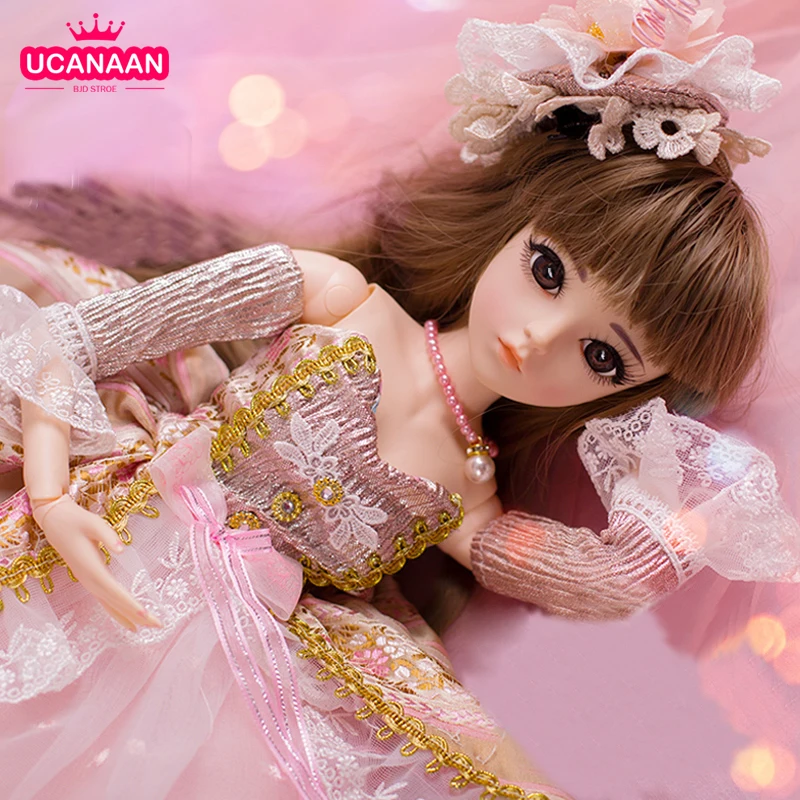 UCanaan/1/3 BJD кукла для девочек куклы 18 Шаровые опоры с Полный комплект одежды одежда