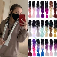80 colors hair strand braid ombre synthetic hair for braids 100gpack braiding hair extensions crochet braid
