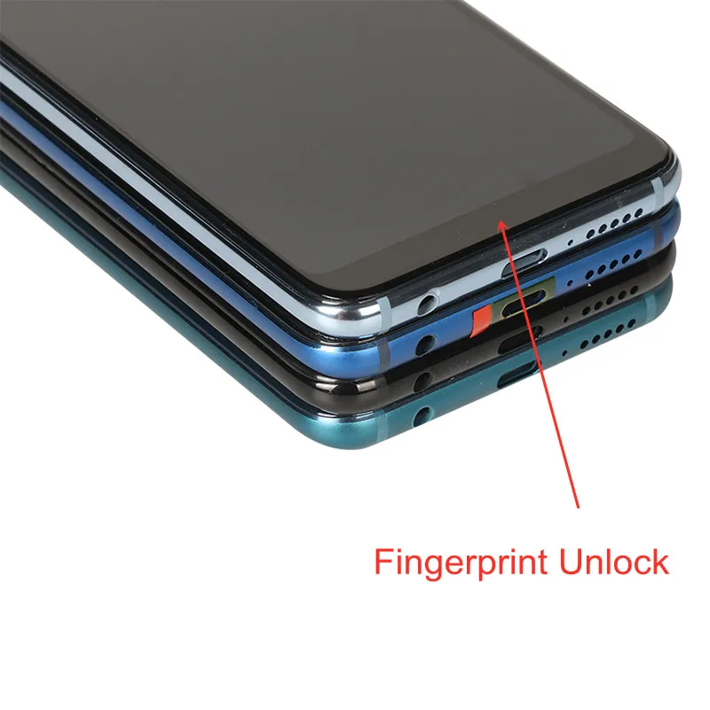 LCD Display for Huawei Honor 10 Lcd with Frame Fingerprint Sensor Screen Replacement Honor10 COL-L29/L19/L09 | Мобильные телефоны и