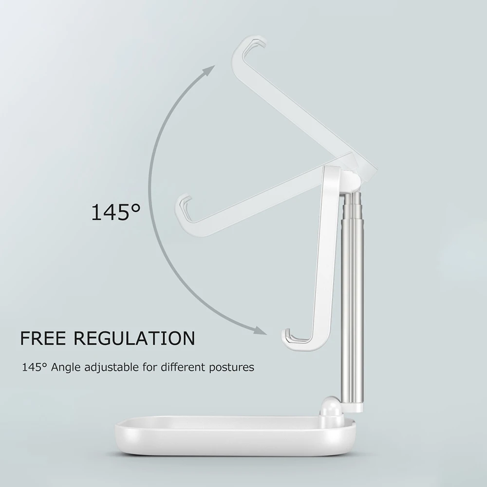 Wireless Charging Folding Phone Stand Holder For iPhone 11 Foldable Desk Tough Xiaomi Samsung Lazy Bracket | Мобильные телефоны и