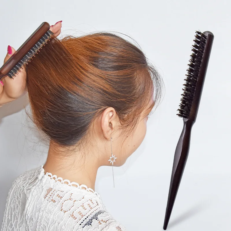 

Расческа для волос, расческа для волос с деревянной ручкой, Расческа с натуральной Кабановой щетиной, расческа для волос, пушистая расческа,...