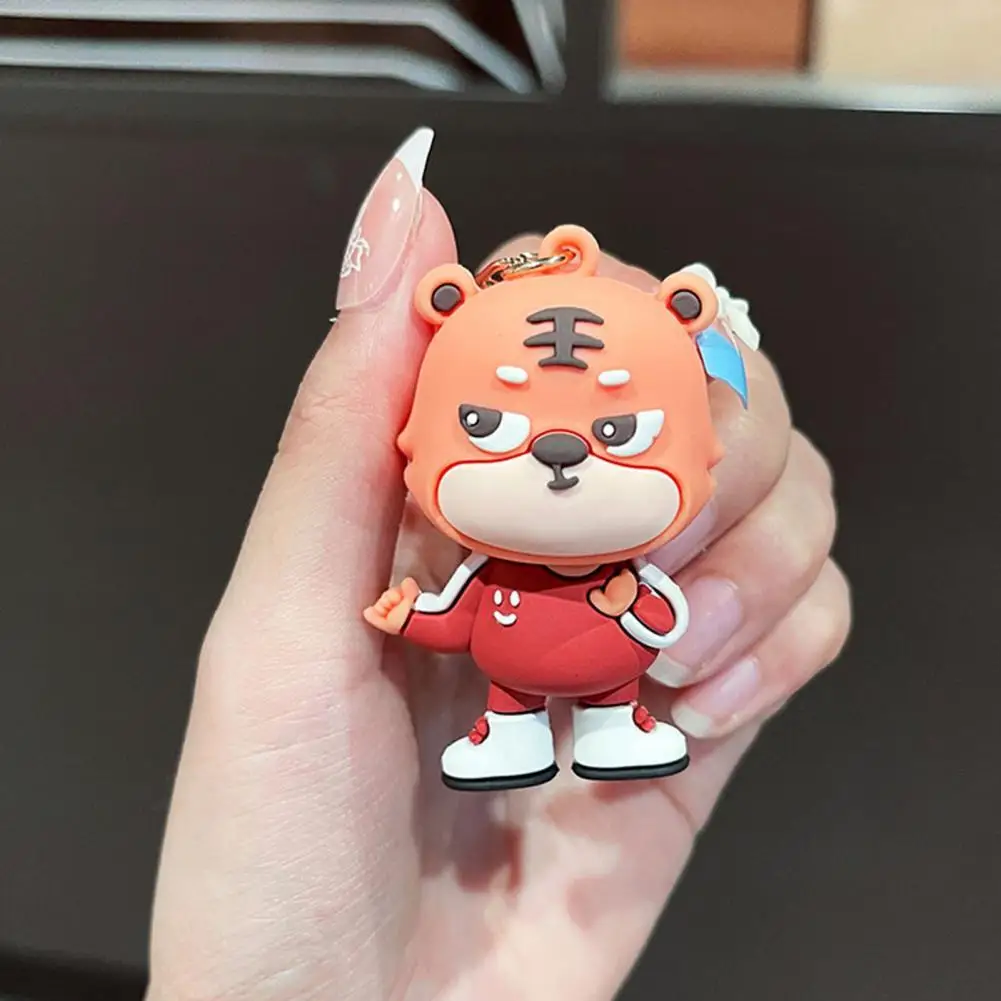 

3D Stylish Cartoon Animal Key Chain Crafts Cartoon Keychain Miniature for Souvenir