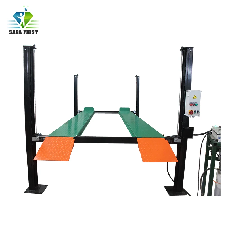 Автомобильный парковочный подъемник стационарные ножницы 4 фотоподъемника