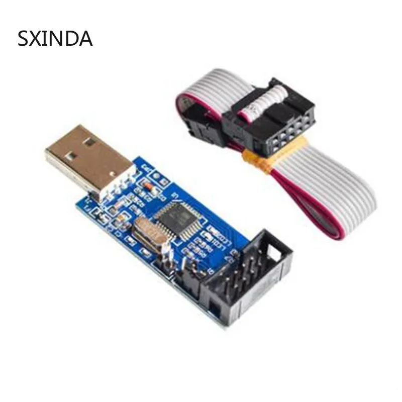 Плата адаптера с 10Pin на 6 Pin + USB программатор USBASP USBISP AVR ATMEGA8 ATMEGA128 ATtiny/PWM модуль