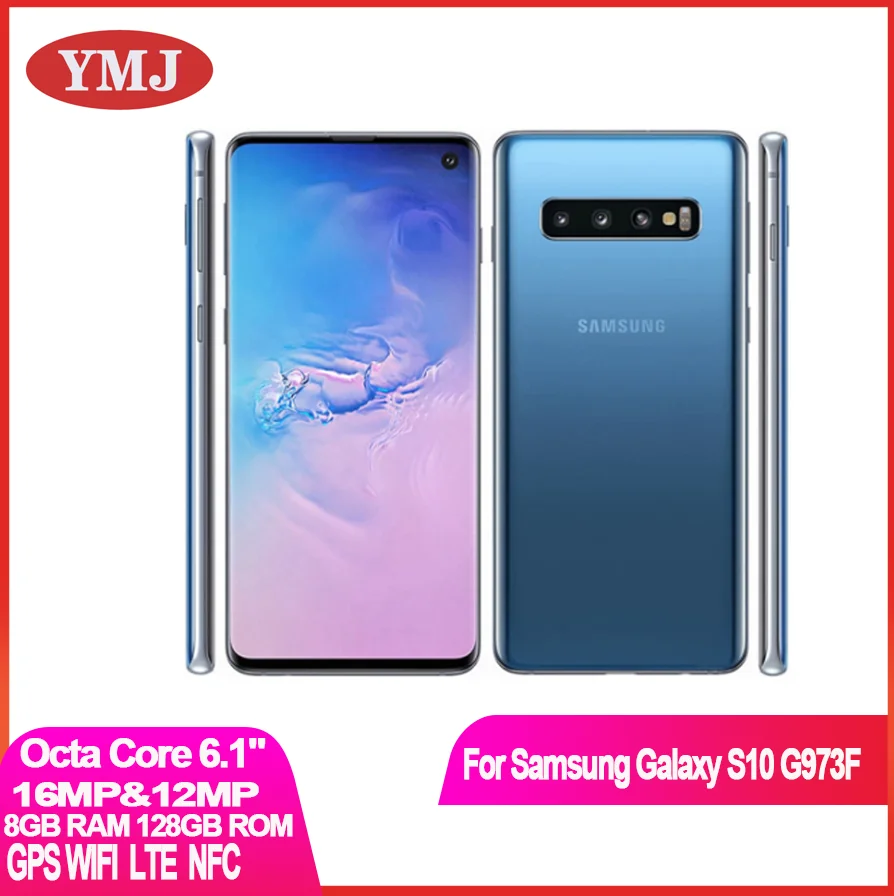 Перейти на Алиэкспресс и купить Samsung Galaxy S10 G973F s10 оригинальный разблокирована 8 Гб оперативной памяти 128 ГБ ROM глобальная версия 6,1 дюймOcta Core NFC 4 аппарат не привязан к оператору со...