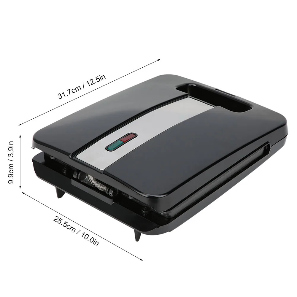 

1400W Electric Sandwich Maker 4 Slice Double Sided Heating Baking Pan Egg Cake Oven Kitchen Breakfast Making Machine EU 220-240V