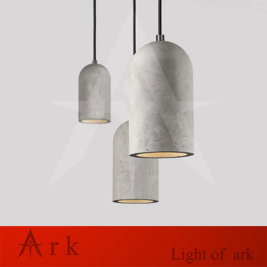 Современная простая цементная Люстра В индустриальном стиле для гостиной кухни