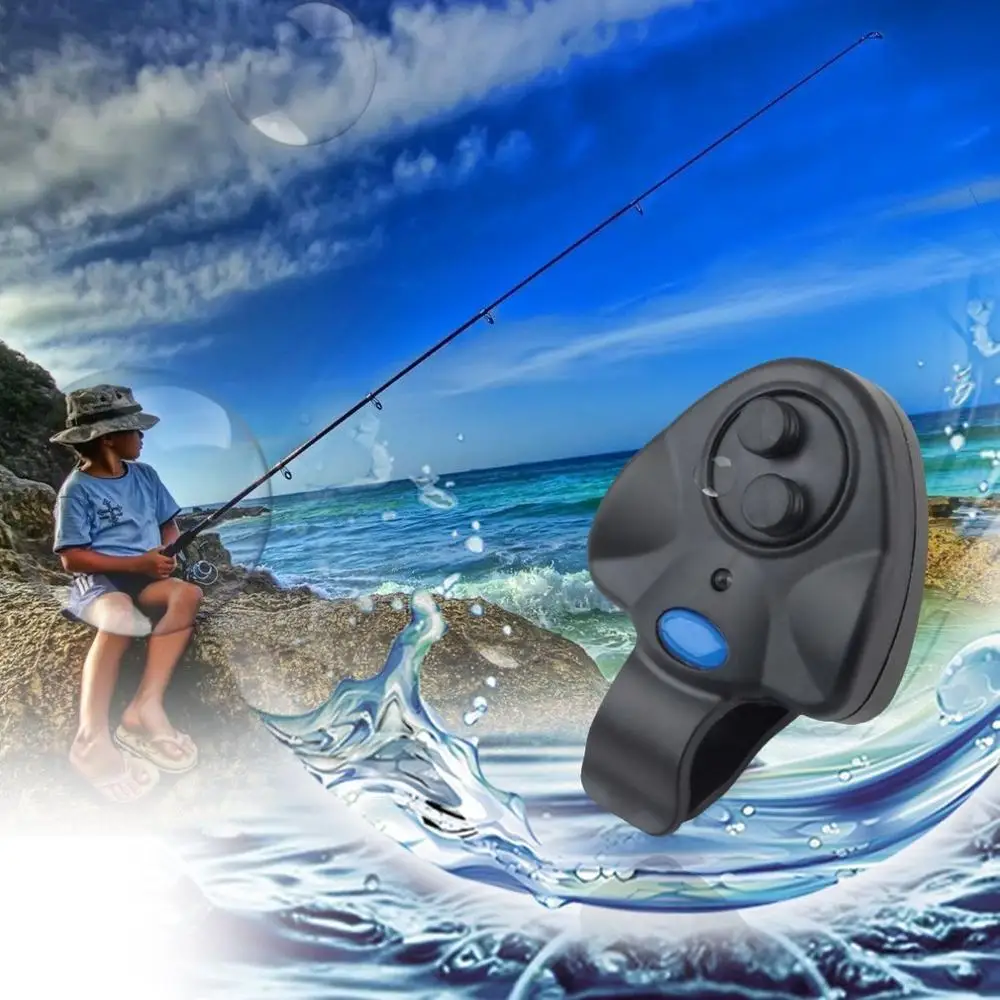 2020 Hot YOLO Black Small MINI Electronic Wireless ABS Fish Bite Alarm Sound Running LED Sensitive Mat Fishing Accessories New | Спорт и