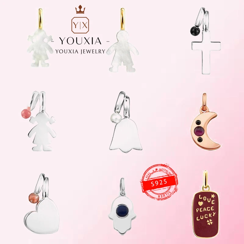 

1:1 Make 925 Sterling Silver Customized Fashion Simple And Exquisite Personality Pendant