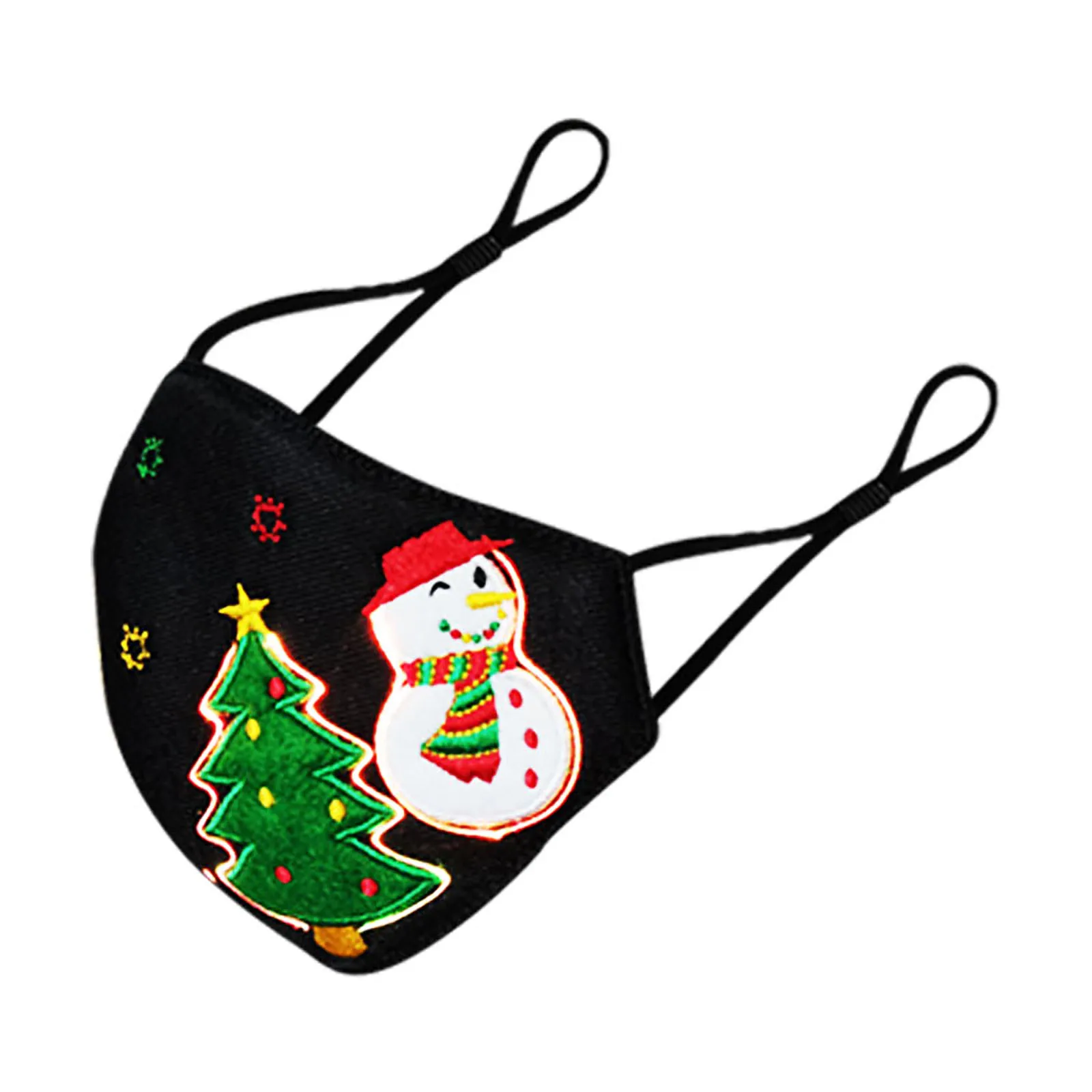Christmas Glowing Mask Led Light Up Party Club Festival Diy Holiday Masks Mascarilla Navidad Luces#g30 | Дом и сад