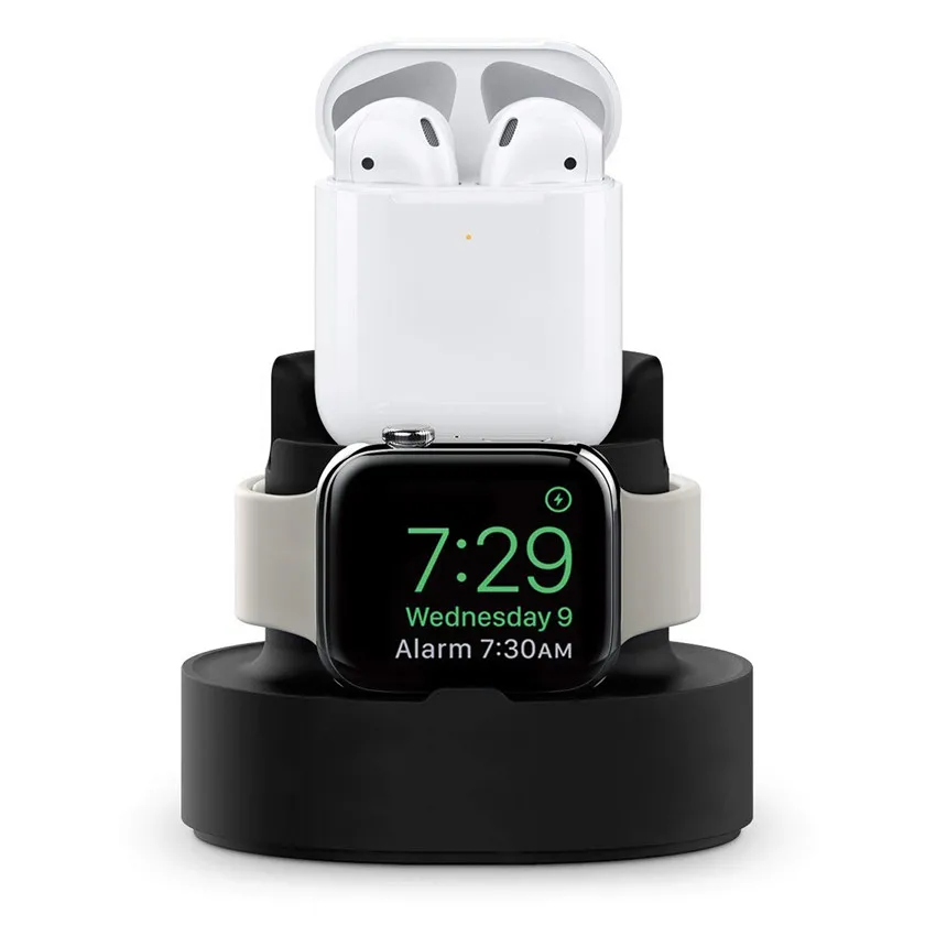 Зарядная док станция 2 в 1 подставка для Airpods 3 Apple Watch зарядное устройство iPhone 11