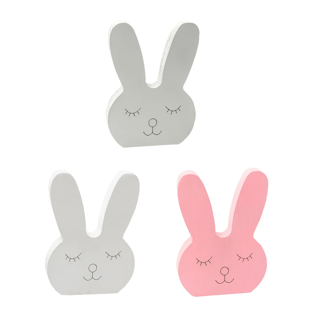 

Lovely Rabbit Shaped Ornament Non-fading Crafts Photo Props Party Supply