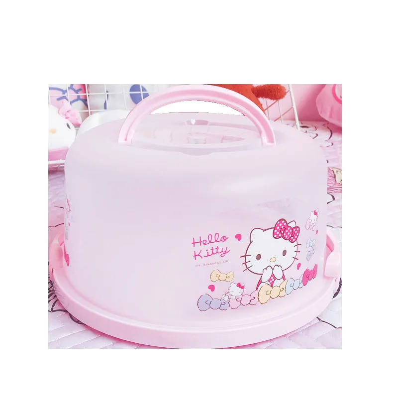 Kitchen Hello Kitty Cake Storage Box In Plastic Cupcake Portable Hand Bakery Gift Snacks Bakeware | Дом и сад