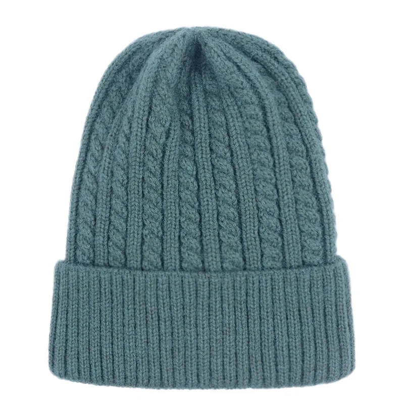 

Thicken Knitted Beanie Cap Solid Men And Women WinterWarm Hats Sport Outdoor Street Casual Warm Headwear Fashion beanie Hat