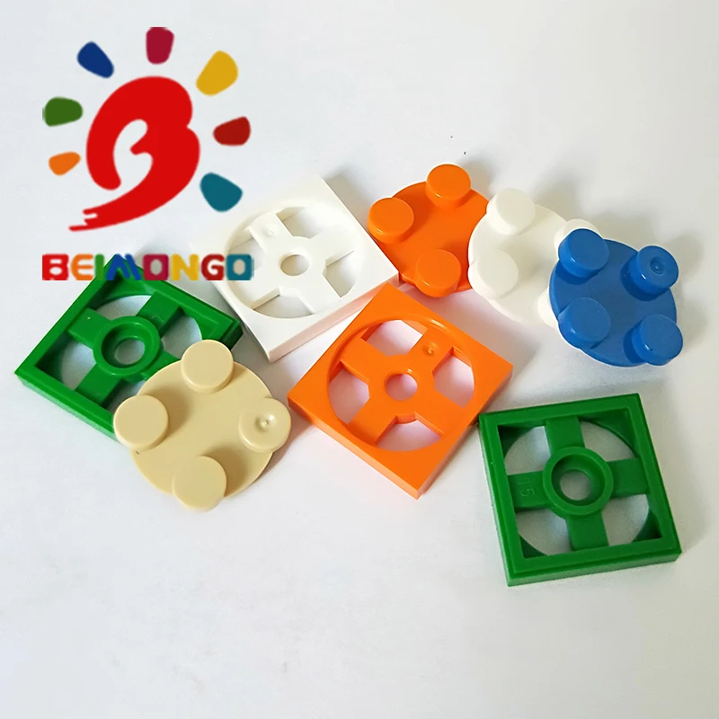 Бесплатная доставка! Строительные блоки BEIMONGO MOC поворотный элемент * 2x2