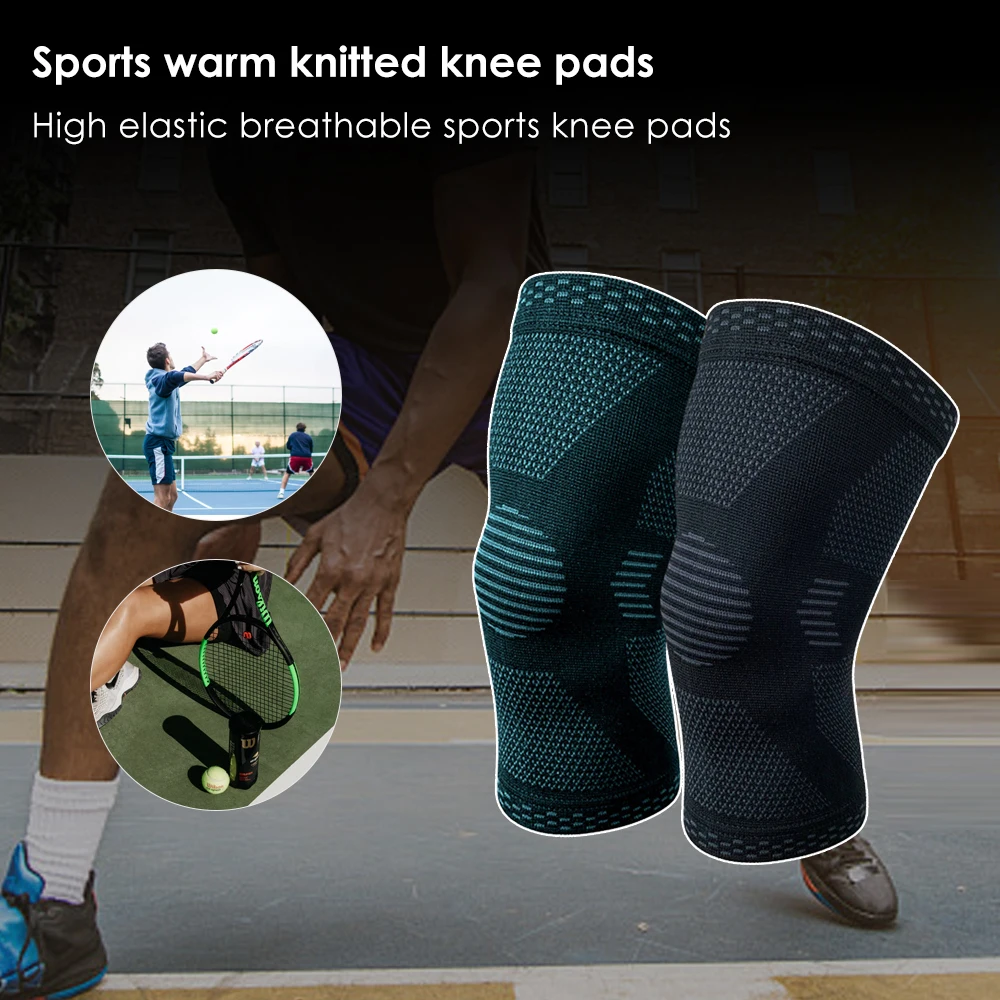 

2 pcs Knee Patella Protector Brace Knee Pad Basketball Running Compression Knee support Sleeve