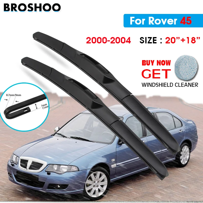 

Car Wiper Blade For Rover 45 20"+18" 2000-2004 Auto Windscreen Windshield Wipers Blades Window Wash Fit U Hook Arms