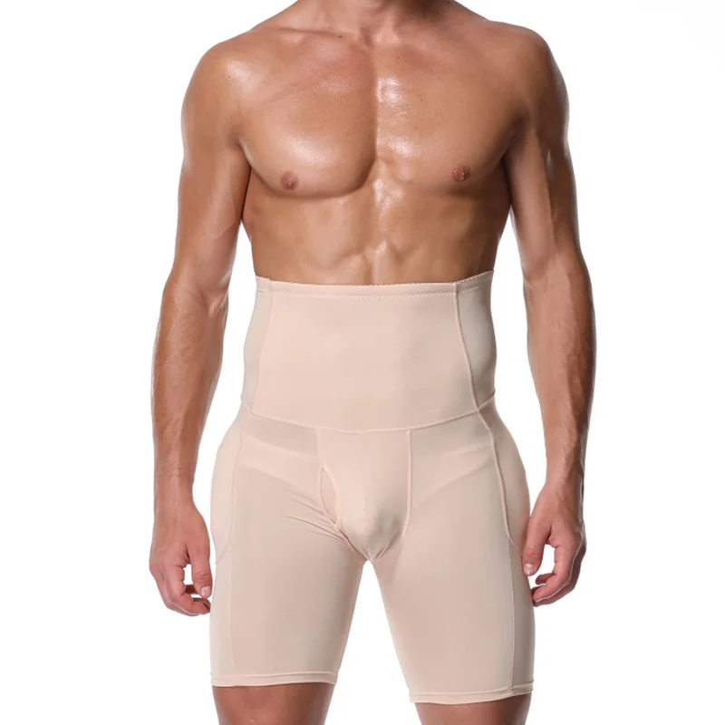 Трусы-боксеры с эффектом пуш-ап высокой талией для фитнеса утягивающие живот