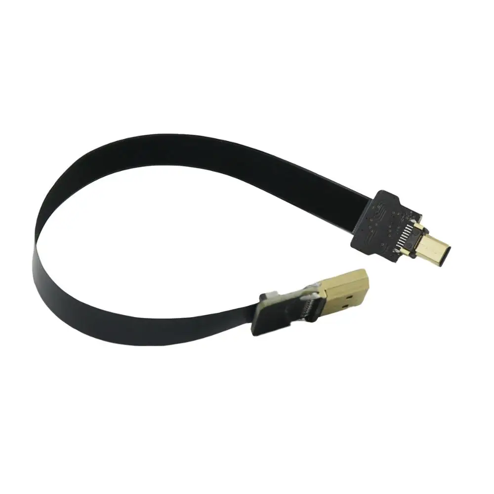 1x FPV HDMI тип A штекер к Micro позолоченный FPC плоский Соединительный кабель 20 см