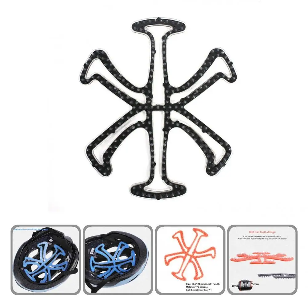 

TPE Silicone High-quality Shock Absorbing Helmet Pad Universal Helmet Liner Pad Damping for Helmet