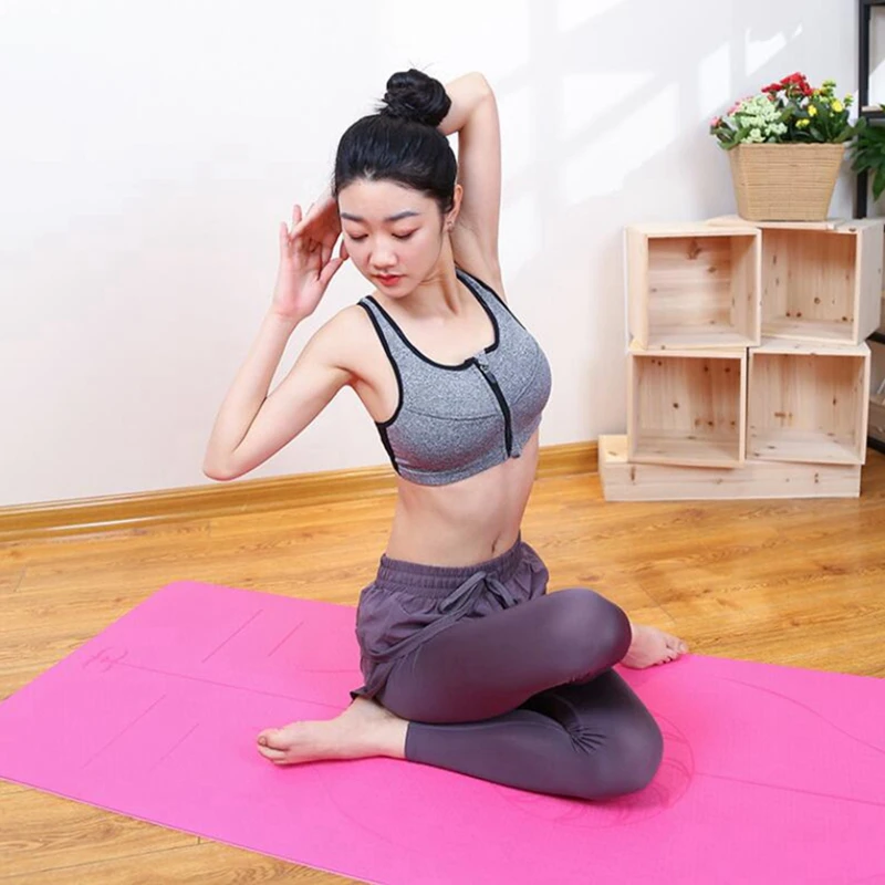 Коврик для йоги из ТПЭ 6 мм безвкусный не скользящий | Спорт и развлечения