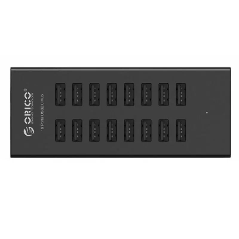 ORICO H1613 16 портов USB2.0 концентратор USB порт usb-хаб портативный usb-разветвитель с ЕС США 12 В 2A адаптер питания для ноутбука ПК планшета