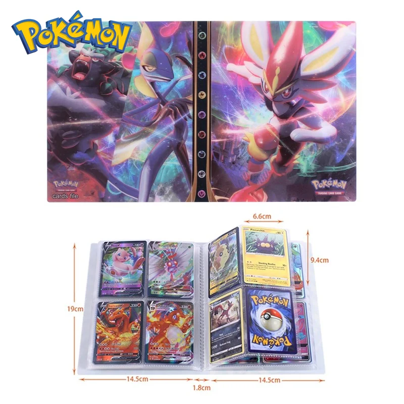 

New Pokemon Card 30 Pages 240 Pieces Can Hold Binder Collection Pokemon Toys Album This Toys Card Protection Manual Pokemon Card