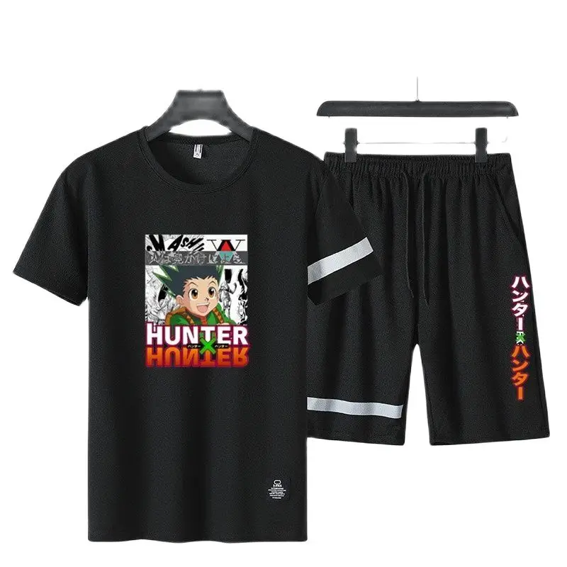 

Men's two-piece men's sportswear summer clothes T-shirt shorts track suits men's sportswear sportswear four colors