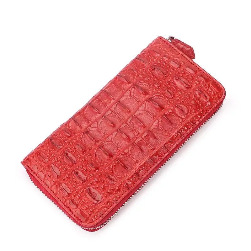 

Женский Длинный кошелек из натуральной крокодиловой кожи, с отделениями для карт