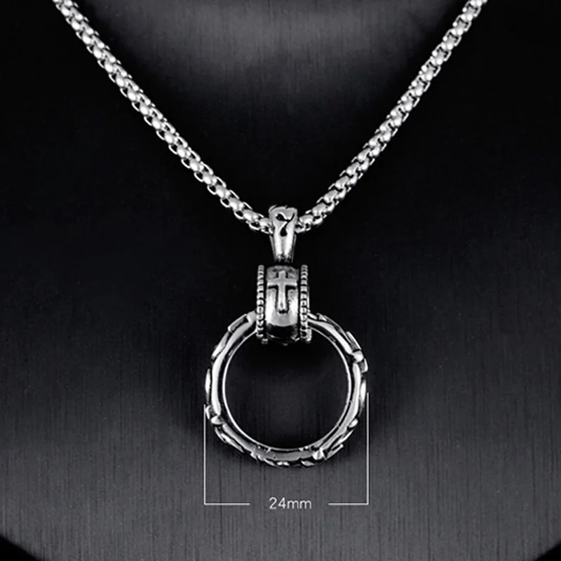 Ожерелье в стиле панк с изображением Иисуса для мужчин модная подвеска виде