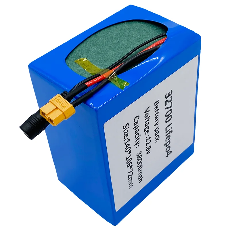 

32700 LiFePO4 battery pack 4s3p 12.8v 38ah 4S 40A 100A balanced BMS for electric boat and 12V UPS