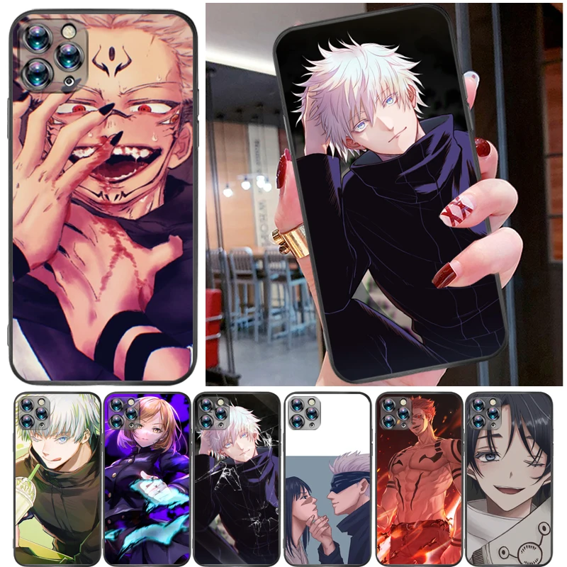 

Jujutsu Kaisen Fushiguro Megumi Satoru Gojo Yuji Itadori Sukuna Phone Case For iPhone 11 Pro MAX Funda Coque Soft TPU Cases
