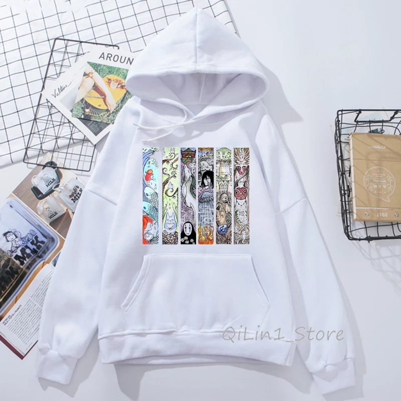 Totoro hoodies women Studio Ghibli Harajuku Kawaii Hoodie men Ullzang Cute Funny Anime Sweatshirts 90s Graphic Hoody unisex
