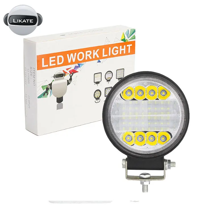 

LKT Auto LED Work Light 72W 126W Combo Working Lamp Fog Driving Lamp Off Road ATV Tractor Train Bus Boat ATV UTV Round Square Li