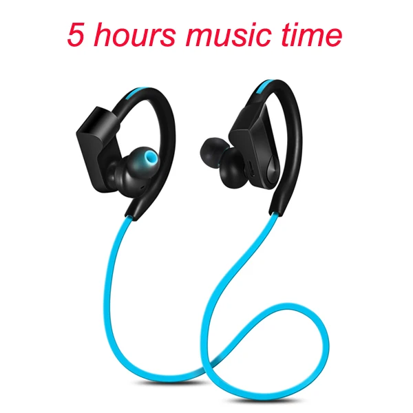 Спортивные Bluetooth наушники беспроводные наушники водонепроницаемые audifonos Bluetooth наушники стерео бас гарнитура с микрофоном для телефона - Цвет: blue-5hours