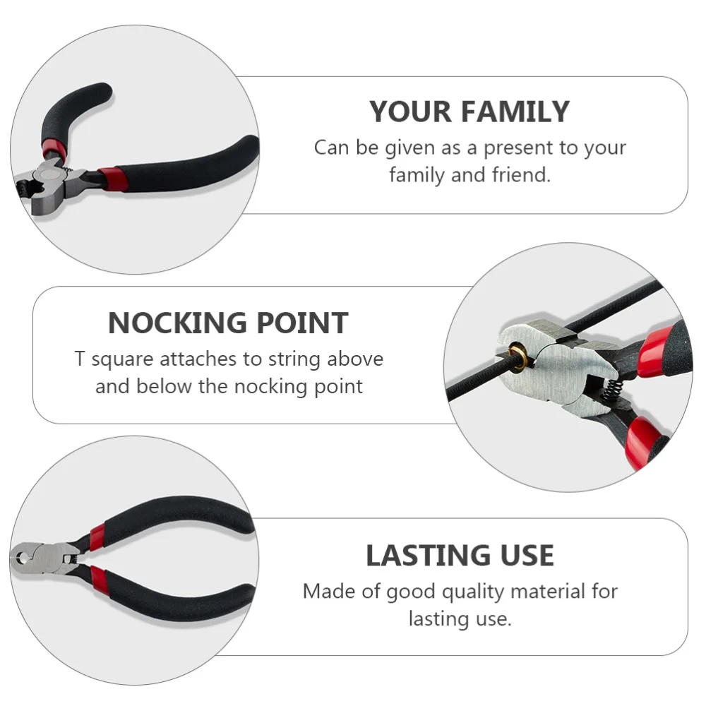 

1 Set Bow String Knock Nock Point Tongs D Loop Pliers Turning Kit for Archery